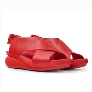 Camper Balloon Leather Slingback Sandals